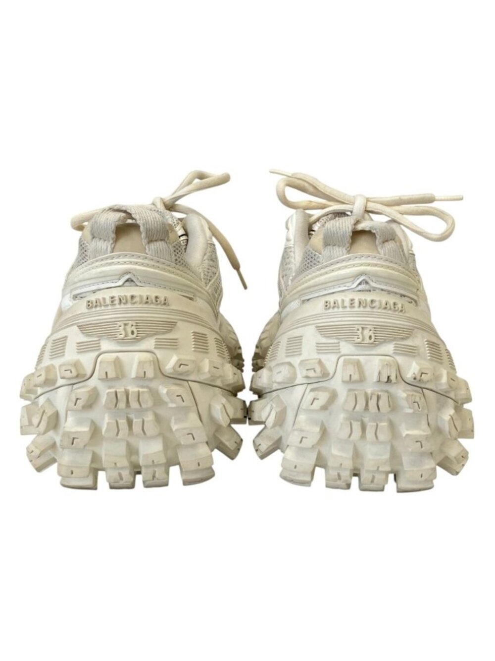 Balenciaga Defender Bouncer Sneakers Off White - Gem